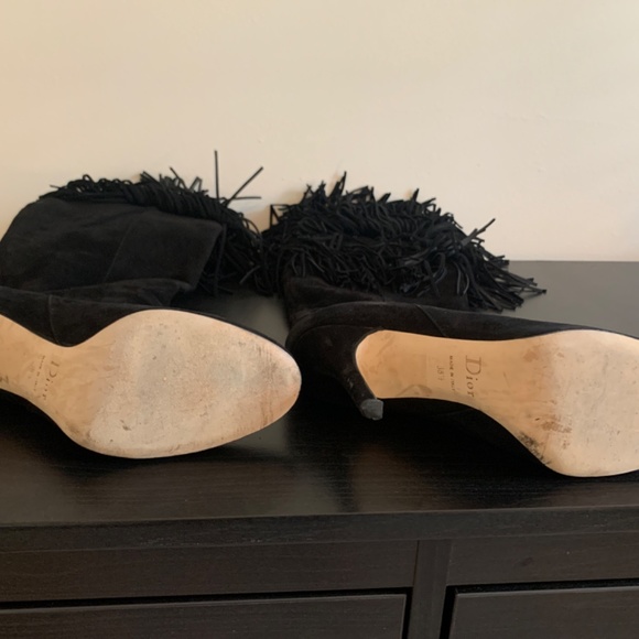 Dior Suede Boots with Fringes - Picture 2 of 3